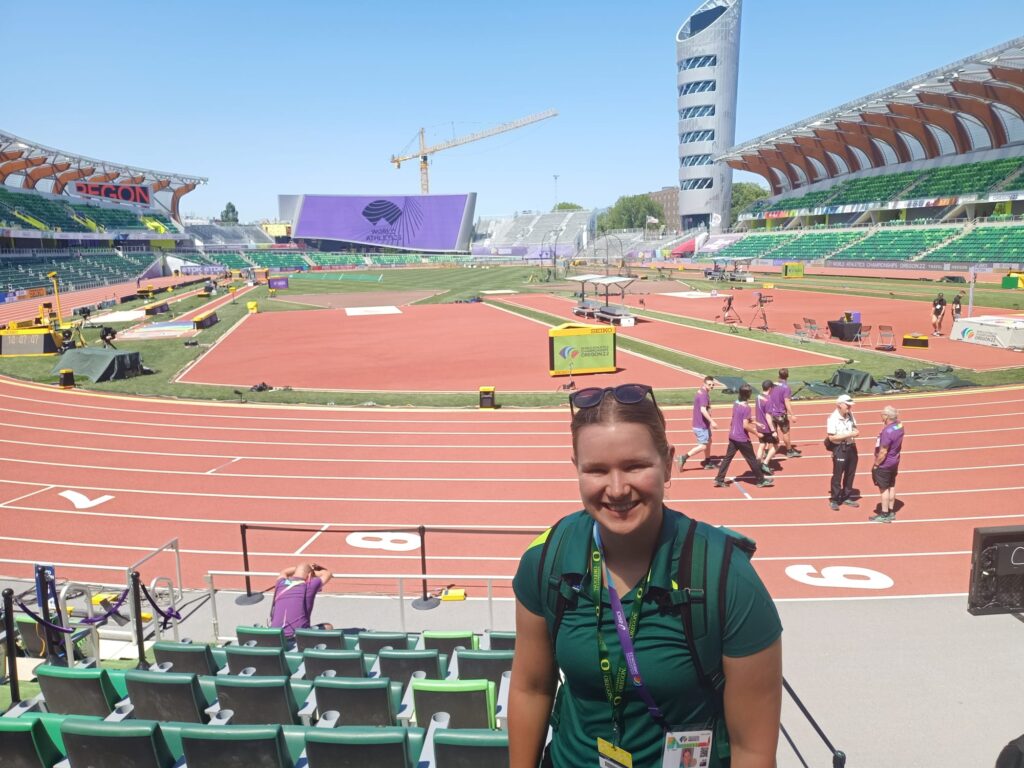 Tassie at The World Championships of Athletics 2022